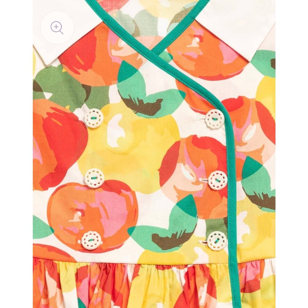 NWT Finding Foxtale Apple Pie Dress Watercolor Apple Print Size 6 - Picture 5 of 6